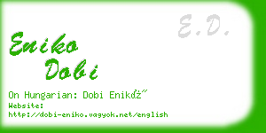 eniko dobi business card